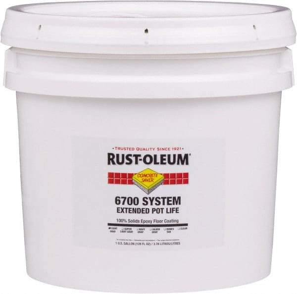 Rust-Oleum - 2 Gal Pail Super Light Gray Epoxy Floor Coating - 100 Sq Ft/Gal Coverage, <100 g/L g/L VOC Content, Low Odor & Low VOC - A1 Tooling