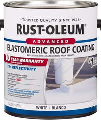 Rust-Oleum - 1 Gal Can White Elastomeric Roof Coating - 65 Sq Ft/Gal Coverage, Mildew Resistant, Long Term Durability & Weather Resistance - A1 Tooling