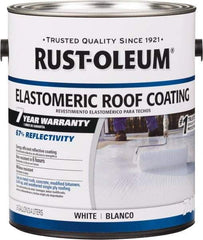 Rust-Oleum - 1 Gal Can White Elastomeric Roof Coating - 65 Sq Ft/Gal Coverage, Mildew Resistant, Long Term Durability & Weather Resistance - A1 Tooling