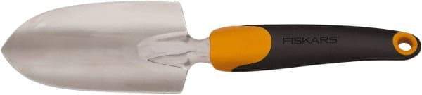 Fiskars - Handheld Trowel - 6" Plastic Overmold Handle, Cast Aluminum Blade, 12" OAL - A1 Tooling