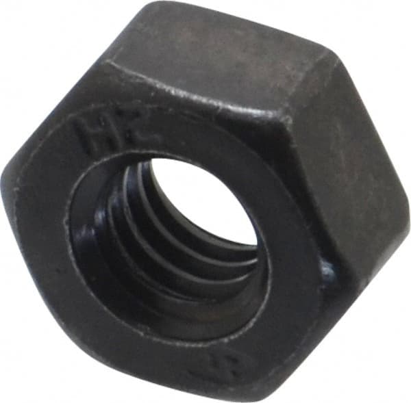 Value Collection - 5/16-18 UNC Steel Right Hand Heavy Hex Nut - 9/16" Across Flats, 19/64" High, Uncoated, 2B Class of Fit - A1 Tooling