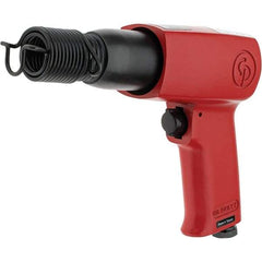 Chicago Pneumatic - 3,000 BPM, 2.6 Inch Long Stroke, Pneumatic Chipping Hammer - 25 CFM Air Consumption, 1/4 NPT Inlet - A1 Tooling