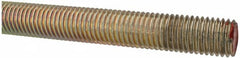 Value Collection - 3/4-10 UNC (Coarse), 6' Long, Alloy Steel Threaded Rod - Yellow Zinc-Plated Finish, Right Hand Thread - A1 Tooling