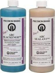 Precision Brand - 1 Quart Bottle ABC Blackener and Sealant Kit - (2) 32 Fluid Ounce Bottles - A1 Tooling