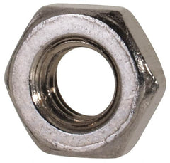 Value Collection - M3x0.50 Metric Coarse Stainless Steel Right Hand Hex Jam Nut - 5.5mm Across Flats, 1.8mm High, Uncoated - A1 Tooling