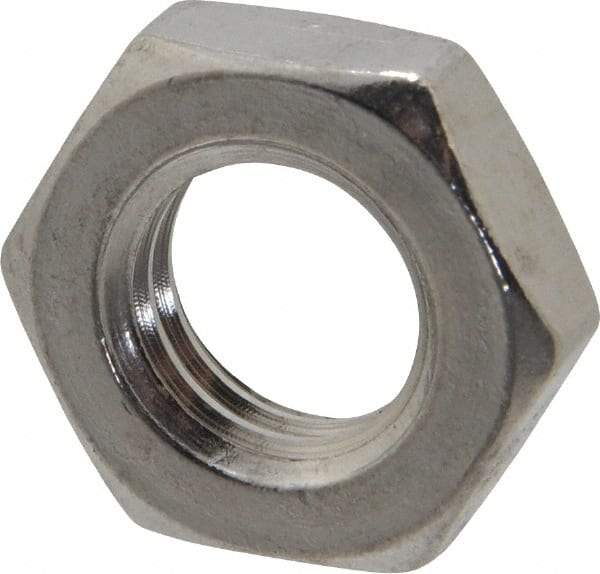 Value Collection - M14x2.00 Metric Coarse Stainless Steel Right Hand Hex Jam Nut - 22mm Across Flats, 7mm High, Uncoated - A1 Tooling