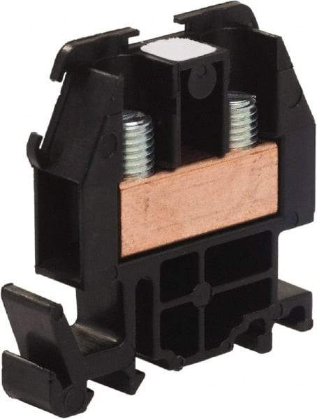 Square D - 600 VAC, 60 Amp, -40 to 275°F, DIN Rail Mount, Nylon Standard Terminal Block - 2 Contacts, Copper, 22 to 8 AWG Compatibility, 1.82 Inch High x 1.72 Inch Deep - A1 Tooling