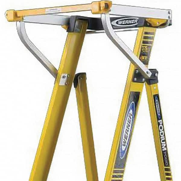 Werner - Ladder Podium Gate - Yellow, Use with Podium Ladders - A1 Tooling