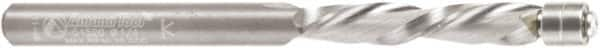 Amana Tool - 1/4" Cut Diam, 1-1/4" Length of Cut, 2 Flute Flush Trim Edge Profile Router Bit - Solid Carbide, 1/4" Shank Diam, 1-1/4" Shank Length, 3-5/16" OAL, Uncoated - A1 Tooling