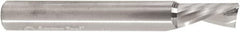 Amana Tool - 3/8" Cutting Diam x 3/4" Length of Cut, 1 Flute, Downcut Spiral Router Bit - Uncoated, Right Hand Cut, Solid Carbide, 3" OAL x 1/4" Shank Diam, 30° Helix Angle - A1 Tooling