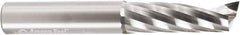 Amana Tool - 1/2" Cutting Diam x 1-5/8" Length of Cut, 1 Flute, Upcut Spiral Router Bit - Uncoated, Right Hand Cut, Solid Carbide, 3-1/2" OAL x 1/2" Shank Diam, 20° Helix Angle - A1 Tooling