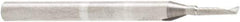 Amana Tool - 1/16" Cutting Diam x 1/4" Length of Cut, 1 Flute, Upcut Spiral Router Bit - Uncoated, Right Hand Cut, Solid Carbide, 1-1/2" OAL x 1/8" Shank Diam, 30° Helix Angle - A1 Tooling