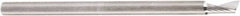 Amana Tool - 1/8" Cutting Diam x 1/4" Length of Cut, 1 Flute, Upcut Spiral Router Bit - Uncoated, Right Hand Cut, Solid Carbide, 2" OAL x 1/8" Shank Diam, 20° Helix Angle - A1 Tooling