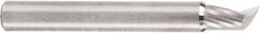 Amana Tool - 1/4" Cutting Diam x 3/8" Length of Cut, 1 Flute, Upcut Spiral Router Bit - Uncoated, Right Hand Cut, Solid Carbide, 2" OAL x 1/4" Shank Diam, 20° Helix Angle - A1 Tooling