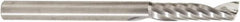 Amana Tool - 1/4" Cutting Diam x 1-1/16" Length of Cut, 1 Flute, Upcut Spiral Router Bit - Uncoated, Right Hand Cut, Solid Carbide, 3" OAL x 1/4" Shank Diam, 30° Helix Angle - A1 Tooling