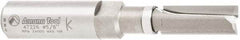 Amana Tool - 3/8" Cut Diam, 1" Length of Cut, 2 Flute Flush Trim Edge Profile Router Bit - Carbide-Tipped, 1/2" Shank Diam, 1" Shank Length, 3-1/4" OAL, Uncoated - A1 Tooling