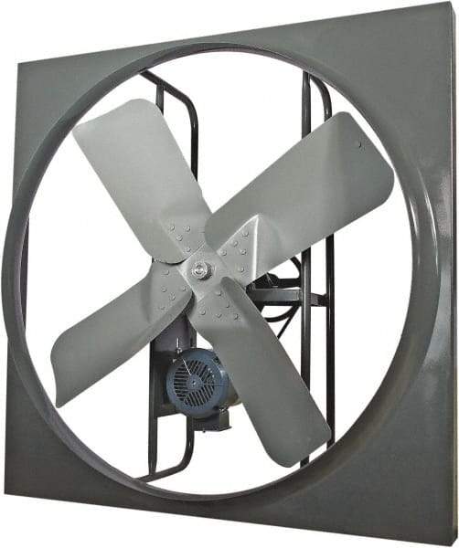 Americraft - 36" Blade, Belt Drive, 1/3 hp, 9,000 CFM, TEFC Exhaust Fan - 7.2/3.6 Amp, 115/230 Volt, Single Phase - A1 Tooling