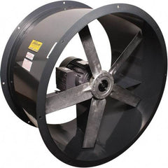 Americraft - 3/4 hp 30" Explosion Proof Direct Drive Tube Axial Duct Fan - 10,440 CFM at 0 Static Pressure, 1,140 RPM, Single Phase - A1 Tooling