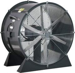 Americraft - 36" Blade, 3 hp, 18,500 CFM, Low Floor Stand Industrial Circulation Fan - Floor Stand, 230/460 Volts, 1 Speed - A1 Tooling