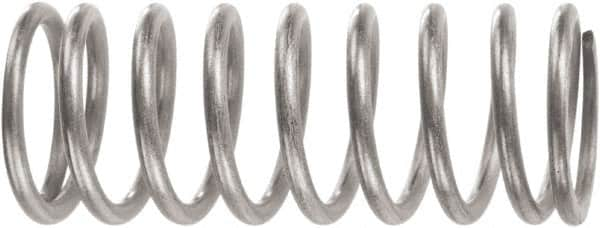 Associated Spring Raymond - 27.94mm OD, 3.18mm Wire, 4-1/2" Free Length, Compression Spring - 28.8 Lb Spring Rating, 207.01 N Max Work Load, Music Wire - A1 Tooling