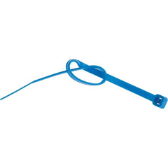 Value Collection - 8" Long Blue Nylon Standard Cable Tie - 50 Lb Tensile Strength, 54mm Max Bundle Diam - A1 Tooling