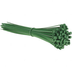 Value Collection - 11.9" Long Green Nylon Standard Cable Tie - 50 Lb Tensile Strength, 84mm Max Bundle Diam - A1 Tooling