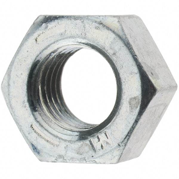 Value Collection - 5/16-24 UN Steel Right Hand Hex Nut - 1/2" Across Flats, 17/64" High, Zinc Clear Finish - A1 Tooling