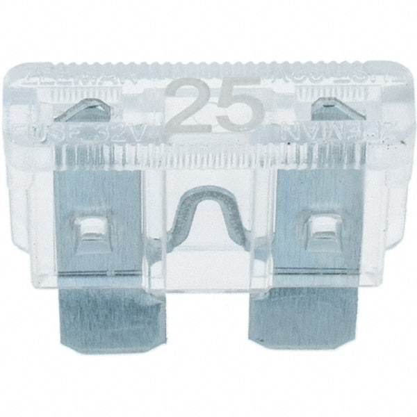 Value Collection - 25 Amp, Automotive Fuse - Clear - A1 Tooling