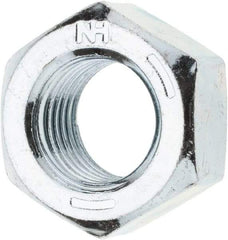 Value Collection - 7/16-20 UN Steel Right Hand Hex Nut - 11/16" Across Flats, 3/8" High, Zinc Clear Finish - A1 Tooling