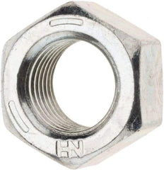 Value Collection - 3/8-24 UN Steel Right Hand Hex Nut - 9/16" Across Flats, 21/64" High, Zinc Clear Finish - A1 Tooling