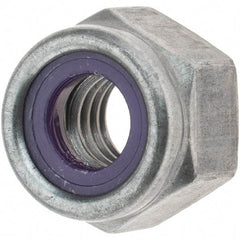 Value Collection - 5/16-18 UNC Grade 2 Heavy Hex Lock Nut with Nylon Insert - 9/16" Width Across Flats, 7/16" High, Uncoated - A1 Tooling