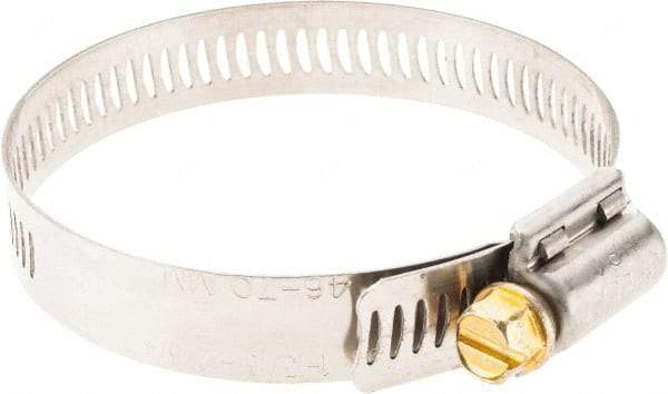 Made in USA - SAE Size 36, 1-13/16 to 2-3/4" Diam, Stainless Steel Worm Drive Clamp - A1 Tooling