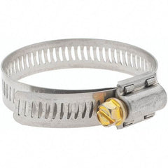 Made in USA - SAE Size 32, 1-9/16 to 2-1/2" Diam, Stainless Steel Worm Drive Clamp - A1 Tooling