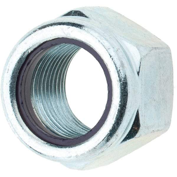 Value Collection - 3/4-16 UNF Grade B Hex Lock Nut with Nylon Insert - 1-1/16" Width Across Flats, 7/8" High, Zinc-Plated Finish - A1 Tooling