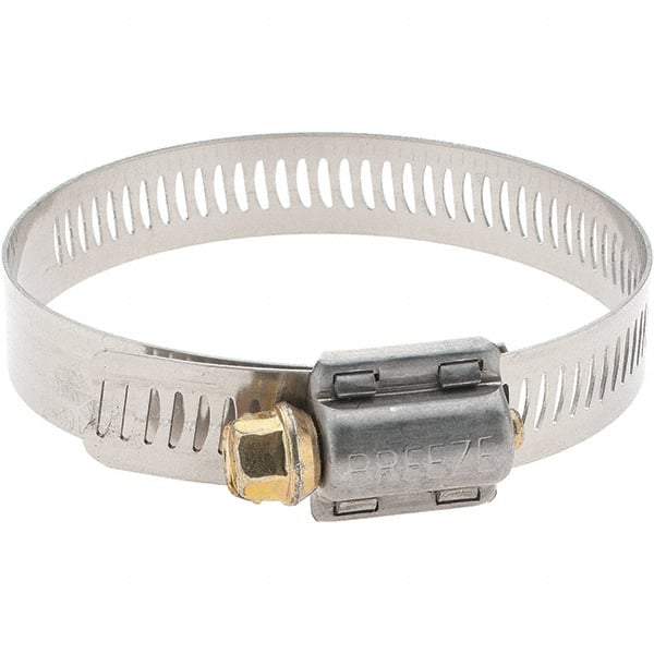 Made in USA - SAE Size 40, 2-1/16 to 3" Diam, Stainless Steel Worm Drive Clamp - A1 Tooling