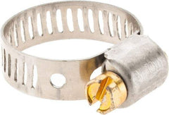 Made in USA - SAE Size 8, 1/2 to 29/32" Diam, Stainless Steel Worm Drive Clamp - A1 Tooling