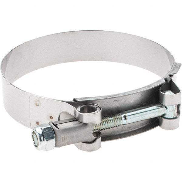 Made in USA - Bolt Clamps Type: T-Bolt Hose Clamp Minimum Diameter (Decimal Inch): 3.2500 - A1 Tooling