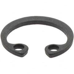 Made in USA - 12mm Nominal, 1mm Thick, Phosphate Finish, Spring Steel Snap Internal Retaining Ring - 1.1mm Groove Width, 0.25mm Groove Depth, 12.5mm Groove Diam - A1 Tooling