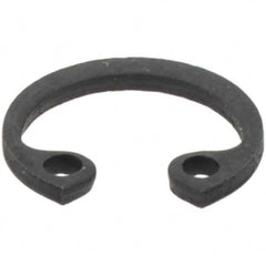 Made in USA - 8mm Nominal, 0.8mm Thick, Plain Finish, Spring Steel Snap Internal Retaining Ring - 8.4mm Groove Diam - A1 Tooling