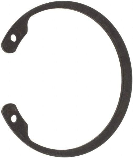 Made in USA - 2-1/2" Nominal, 0.078" Thick, Phosphate Finish, Spring Steel Snap Internal Retaining Ring - 0.086" Groove Width, 0.074" Groove Depth, 2.648" Groove Diam, Grade 1060-1090 - A1 Tooling