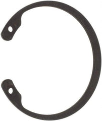 Made in USA - 2-1/2" Nominal, 0.078" Thick, Phosphate Finish, Spring Steel Snap Internal Retaining Ring - 0.086" Groove Width, 0.074" Groove Depth, 2.648" Groove Diam, Grade 1060-1090 - A1 Tooling