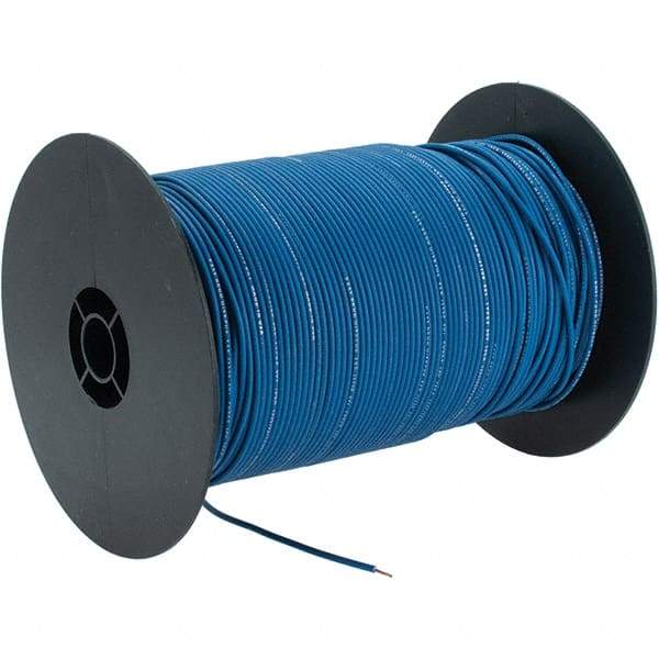 EastPenn - 18 AWG, 1,000' OAL, Hook Up Wire - Blue Polyethylene Jacket - A1 Tooling