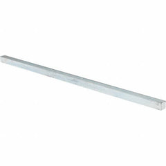 Value Collection - 12" Long x 3/8" High x 3/8" Wide, Zinc-Plated Oversized Key Stock - Cold Drawn Steel - A1 Tooling