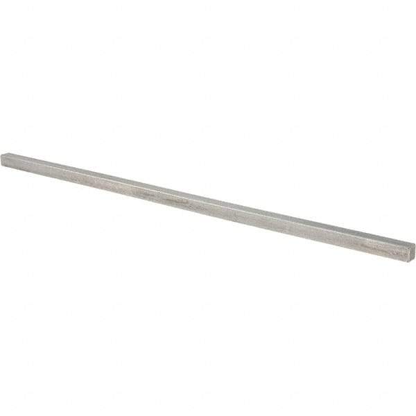 Value Collection - 12" Long x 5/16" High x 5/16" Wide, Plain Steel Undersized Key Stock - Cold Drawn Steel - A1 Tooling