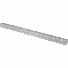 Value Collection - 12" Long x 5/8" High x 5/8" Wide, Plain Steel Undersized Key Stock - Cold Drawn Steel - A1 Tooling