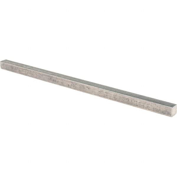 Value Collection - 12" Long x 1/2" High x 1/2" Wide, Plain Steel Undersized Key Stock - Cold Drawn Steel - A1 Tooling