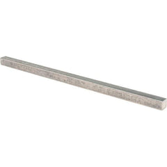 Value Collection - 12" Long x 1/2" High x 1/2" Wide, Plain Steel Undersized Key Stock - Cold Drawn Steel - A1 Tooling