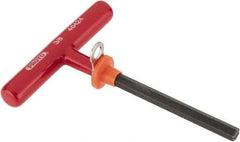 Proto - 3/8" Hex, Tethered T-Handle Cushion Grip, Hex Key - 6" OAL, Alloy Steel, Inch System of Measurement - A1 Tooling