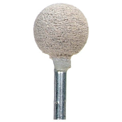 1/2″ × 1/2″ 1/8″ Spindle Cotton Fiber Mounted Point B121 80 Grit Aluminum Oxide - A1 Tooling