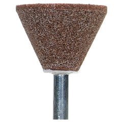 ‎1-3/8″ × 1″ 1/4″ Spindle Gemini Mounted Point A31-60 Grit Aluminum Oxide - A1 Tooling